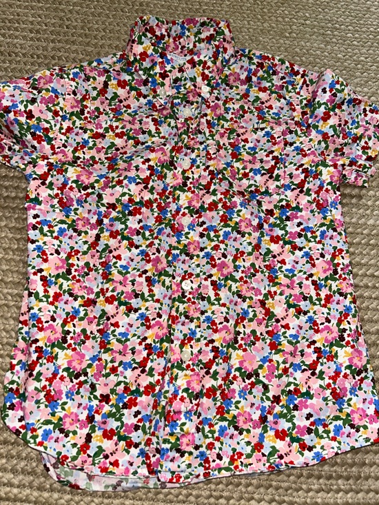 Crewcuts Other - Crewcuts Pink Floral Button-Down Shirt with Multicolor Flowers